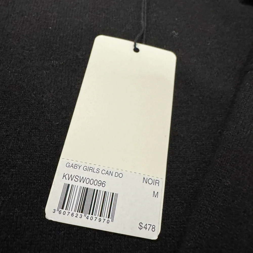 Zadig & Voltaire Wool & Cashmere Sweater (sleeves: Girls Can Do Anything) - Picture 2 of 5